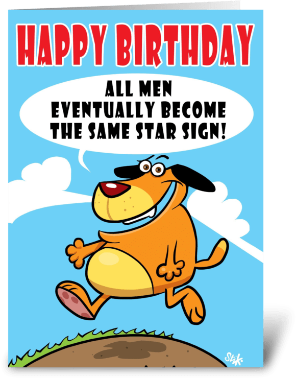 Star Signs For Men Birthday Card Greeting Card - Birthday Signs For A Man (700x792), Png Download