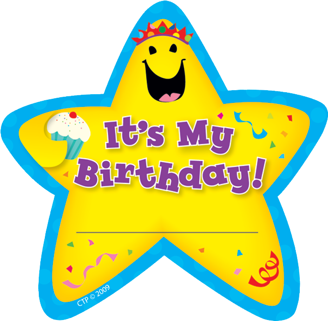 Creative Teaching Press® It's My Birthday Star Badges - Super Star Clip Art (650x650), Png Download