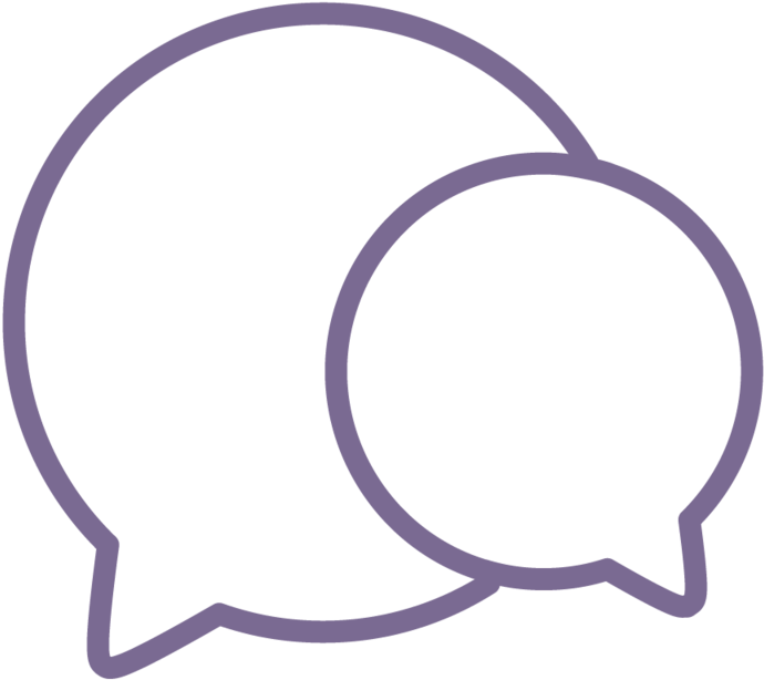 Speechbubbles Purple (1000x1000), Png Download
