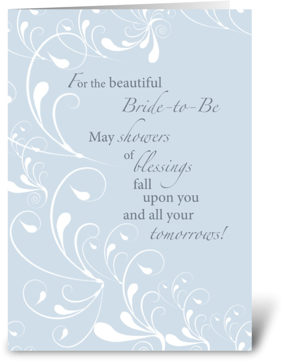 Wedding Shower Greeting Cards Bridal Shower Congratulations - Bridal Shower Greeting Card (700x792), Png Download