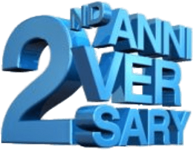 2nd Anniversary 3d - Happy Anniversary 20 Gif (400x400), Png Download