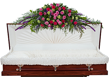 Forever Cherished Full Casket Spray-full - Pittsburgh (368x460), Png Download