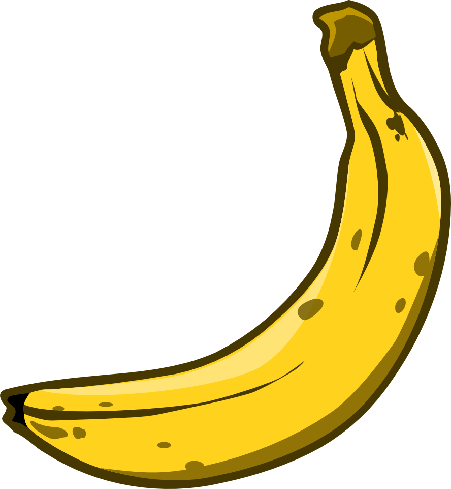 Banana Clip Art - Clip Art Banana (888x961), Png Download