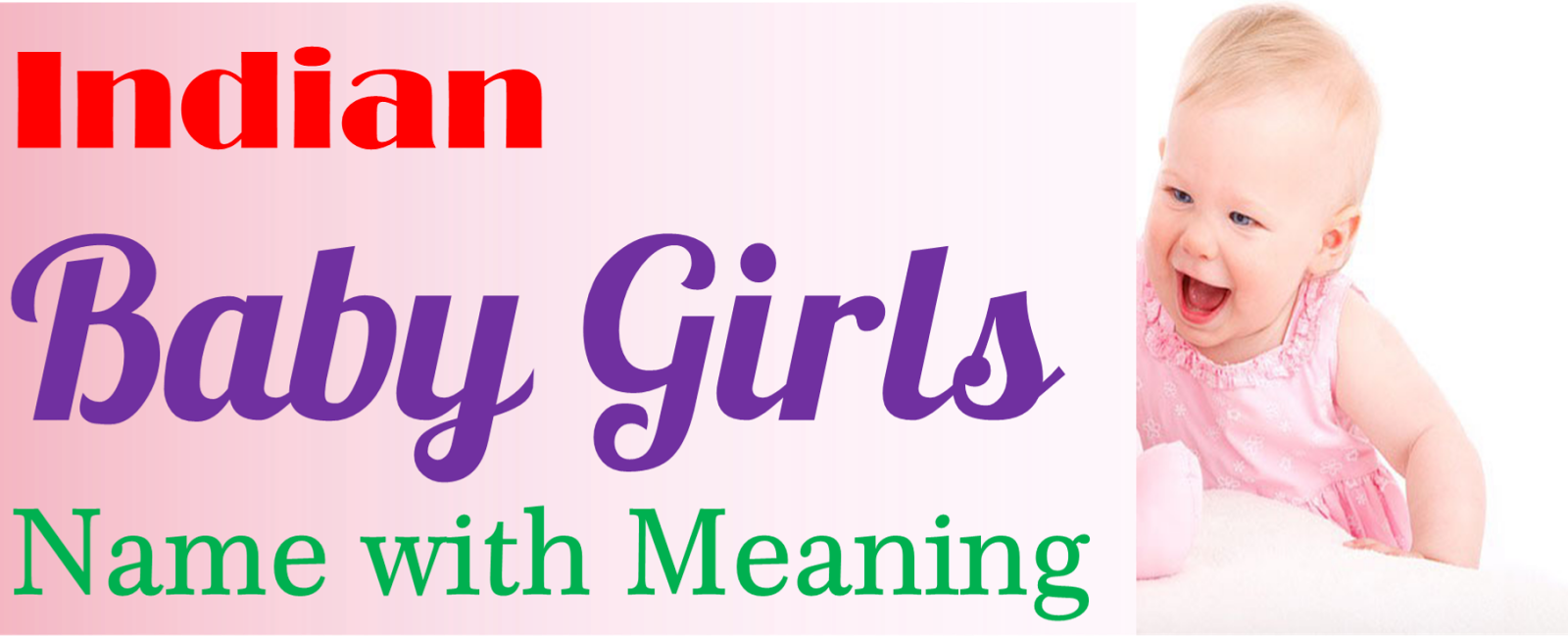 Indian Baby Girls Name With Meaning - Pink Commitment Pink Commitment Rectangle Magnet (1600x651), Png Download