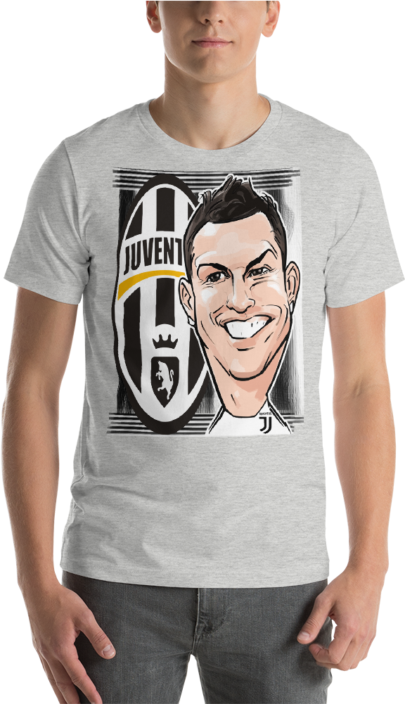 Cristiano Ronaldo Cr7 Cartoon Caricature Juventus Fc - Ipad Air Leather Case,uefa Champions League ,32.7*28cm (1000x1000), Png Download