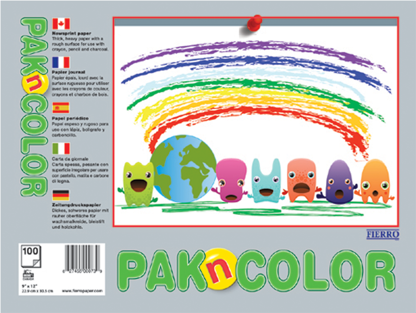 Fierro™ Pak N Color™ Construction Paper - Graphic Design (850x850), Png Download