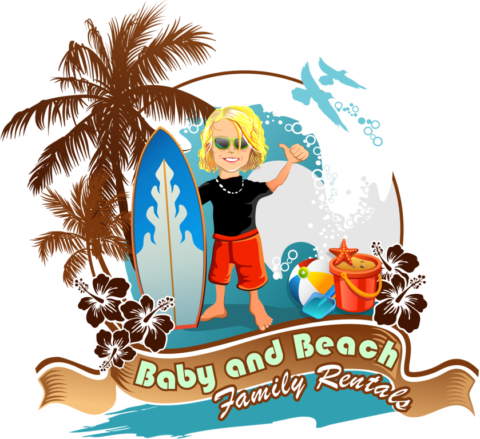 Crib Rentals, Baby & Beach Gear Delivered To Your Home, - Hawaiian Time Shower Curtain (480x439), Png Download