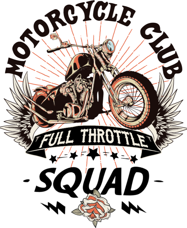 Motorcycle Club - Motorcycle Throttle Designs Logo (600x731), Png Download