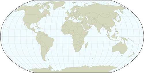 The Plus Side Of This Is That No Place Gets Ridiculously - High Definition Robinson Projection (500x254), Png Download