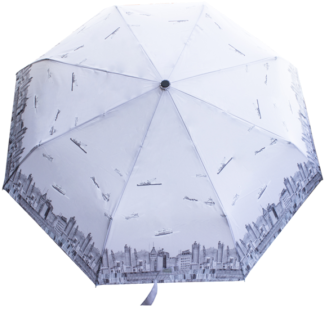 Skyline Umbrella - Umbrella (338x450), Png Download