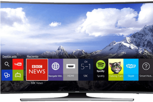 Samsung Ue65ju6500k Series 6 65 Inch Smart Tv Uhd Curved - Samsung 6 Series Ue40ju6770u - 40" Curved Led Smart (500x500), Png Download