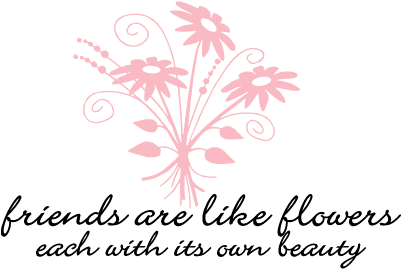 Quotes Friends And Flowers (450x450), Png Download