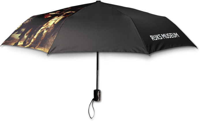 Folding Umbrella Rembrandt, 'the Night Watch' - Umbrella (693x420), Png Download