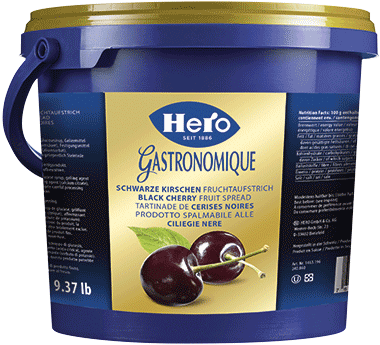 Black Cherry - Hero- Jams And Preserves-imported Hero Blackberry Jam (600x412), Png Download