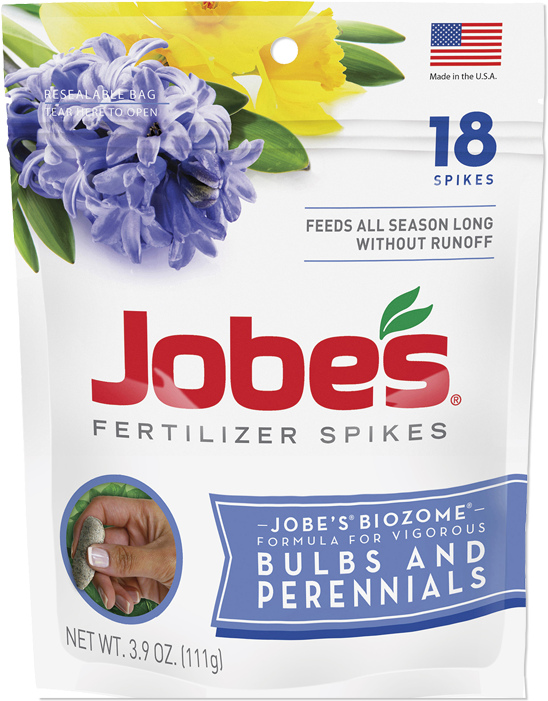 Jobe's Bulb & Perennial Fertilizer Spikes - Jobe’s Fertilizer Spikes For Bulbs And Perennials 9-12-6 (750x750), Png Download