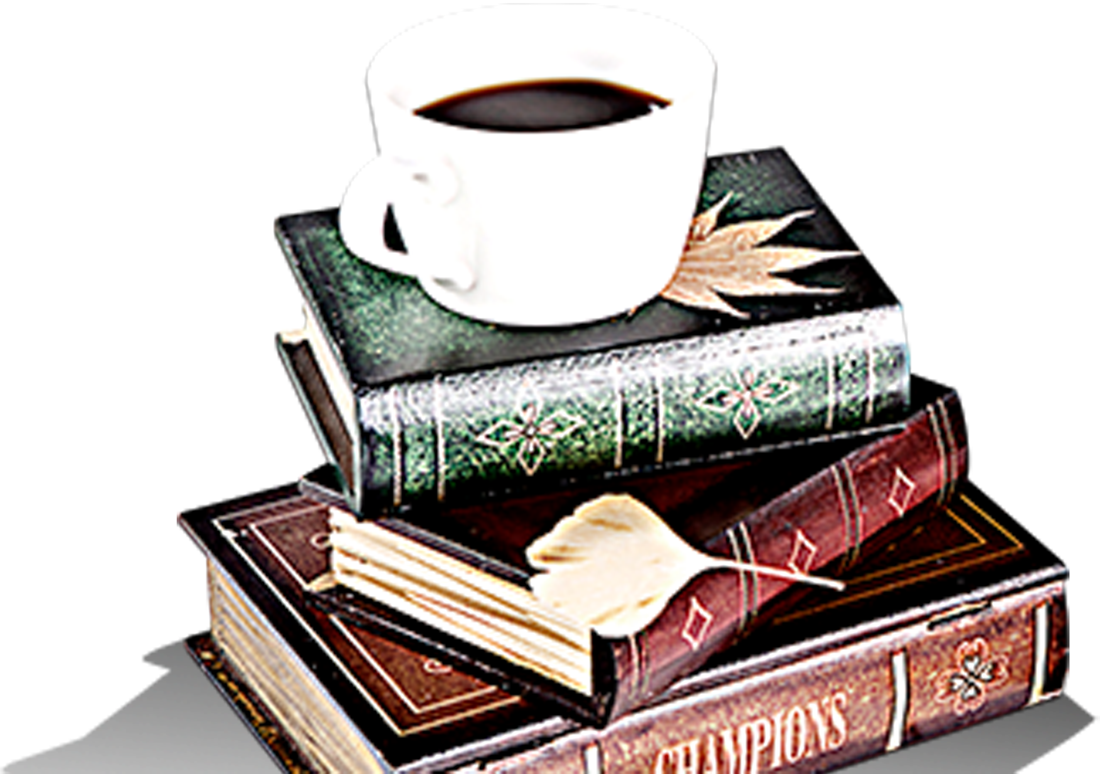 Jpg Royalty Free Stock Tea Books Transprent Png - Books And Coffee Png (4335x3742), Png Download