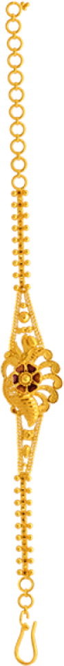 22kt Yellow Gold Bracelet - Pc Chandra Ladies Bracelet (1000x1000), Png Download