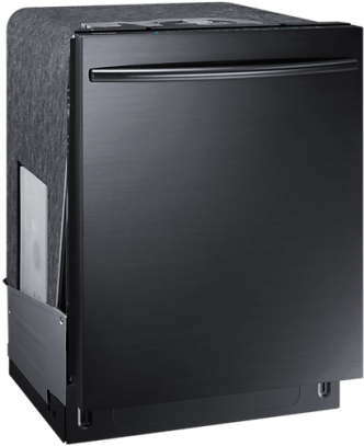 Image - Samsung Dw80k7050ug Black Stainless Third Rack Dishwasher (650x650), Png Download