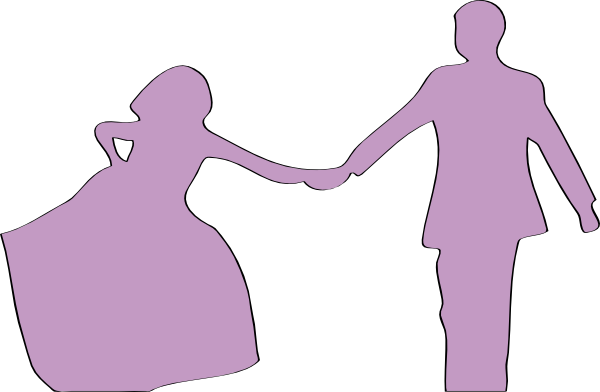 Couple Just Married Png (600x392), Png Download