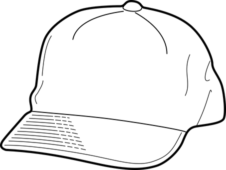 Cap Hat Clothing Clothes Design Casual Cot - Coloring Pages Of Cap (453x340), Png Download