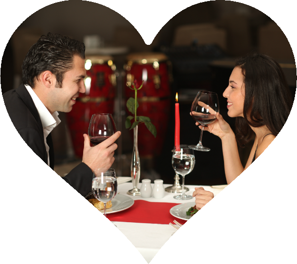 Couple Dining Out - Lauco 450ml Cool Mist Ultrasonic Humidifier, Essential (590x524), Png Download