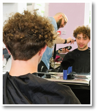 Gents Barbers - Hairdresser (336x381), Png Download