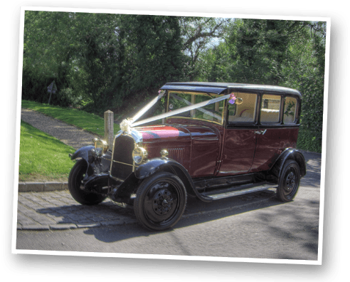 Our Burgundy Wedding Car In The Sun, Waiting Outside - Car (500x395), Png Download