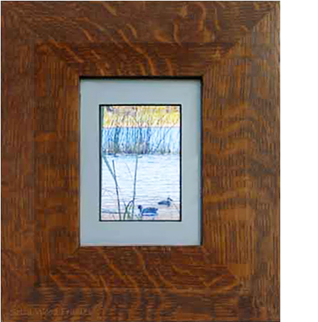 Wide Mission Flat Mitered Wood Picture Frame - Wide Wood Picture Frame (500x500), Png Download