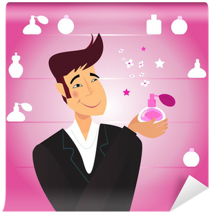 Man With Romance Gift - Buy Perfume Cartoon (400x400), Png Download