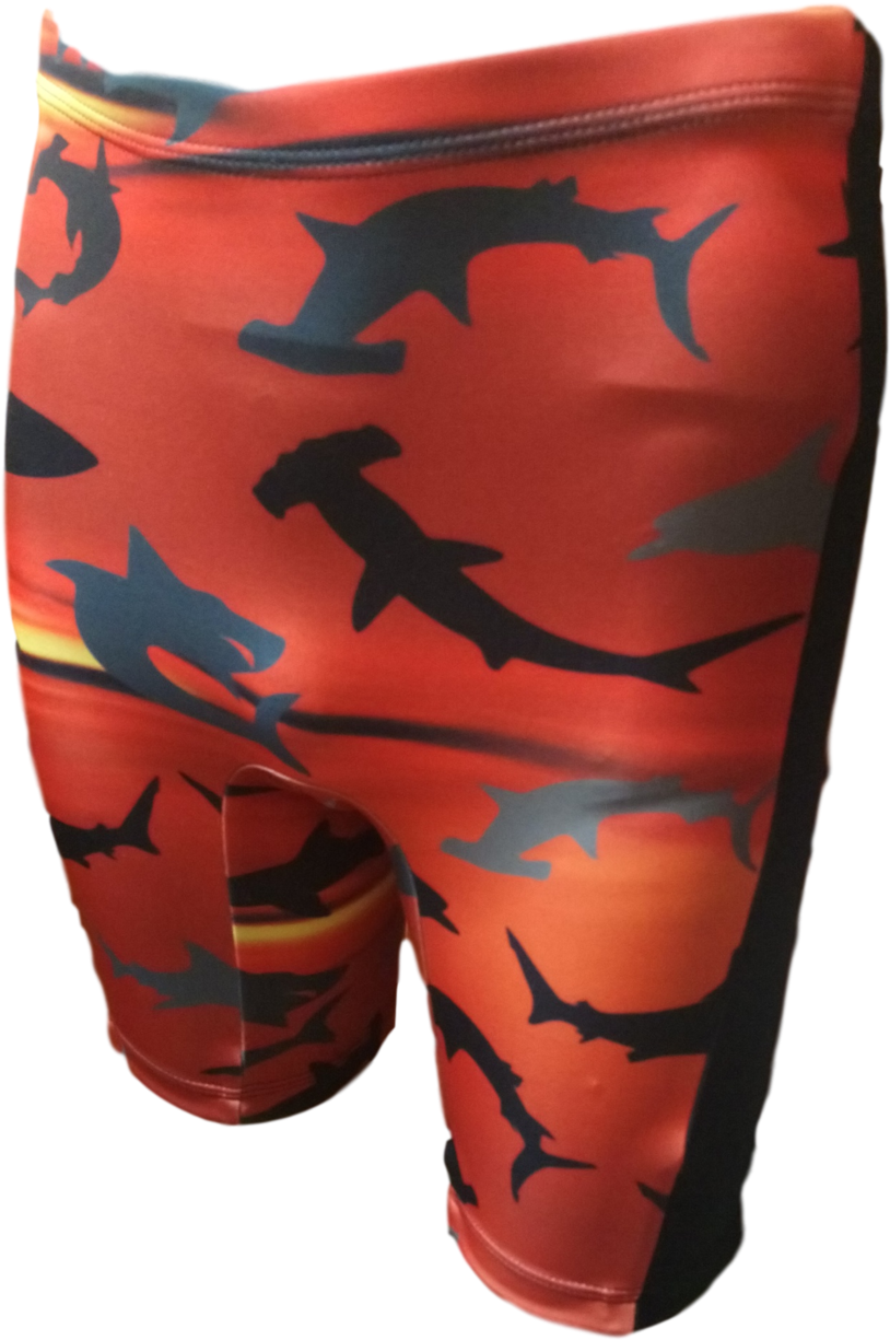 Men's Dive Shorts Sharks (1000x1772), Png Download