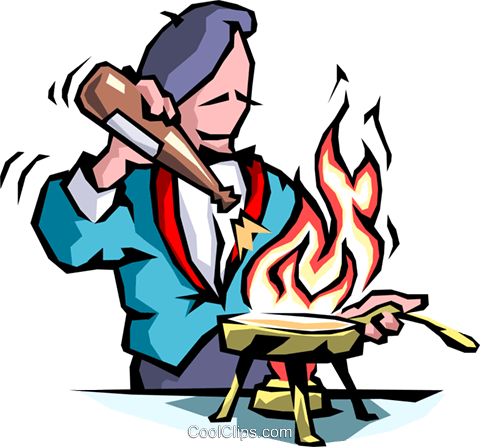 Chef Cooking Royalty Free Vector Clip Art Illustration - Cooking With Alcohol (480x447), Png Download