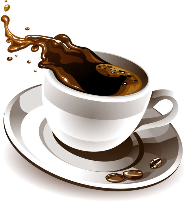Splash Coffee Cups - Good Morning Coffee Png (650x701), Png Download