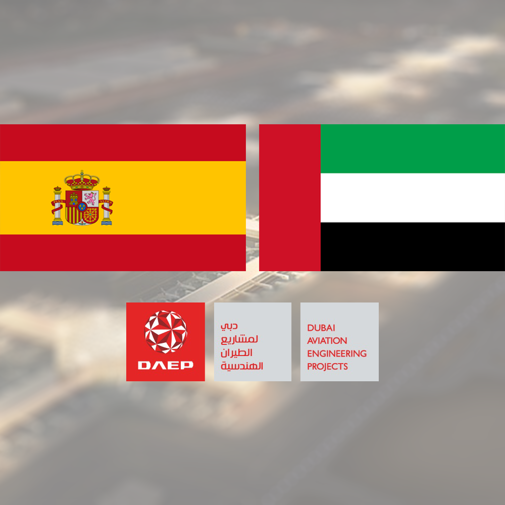 Dubai Aviation Engineering Projects Today Welcomed - Spain Flag (1000x1000), Png Download