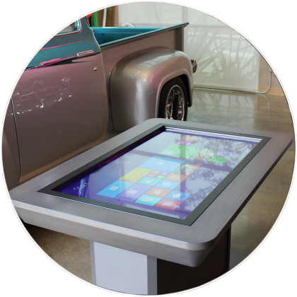 Flat Waterproof Multi Points Touch Screen /lcd Kids - Interactive Table Size (420x420), Png Download