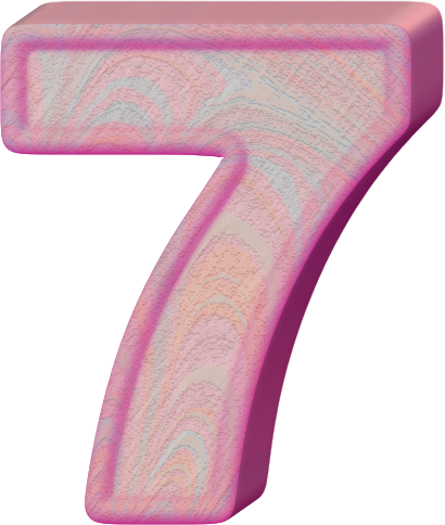 Birthday Cake Numeral - Cake 7 Years Png (410x484), Png Download