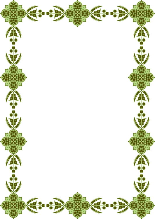 Floral Design Picture Frames Leaf Flowering Plant - Clip Art (531x750), Png Download