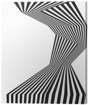 Black And White Mobious Wave Stripe Optical Abstract - Optics (400x400), Png Download