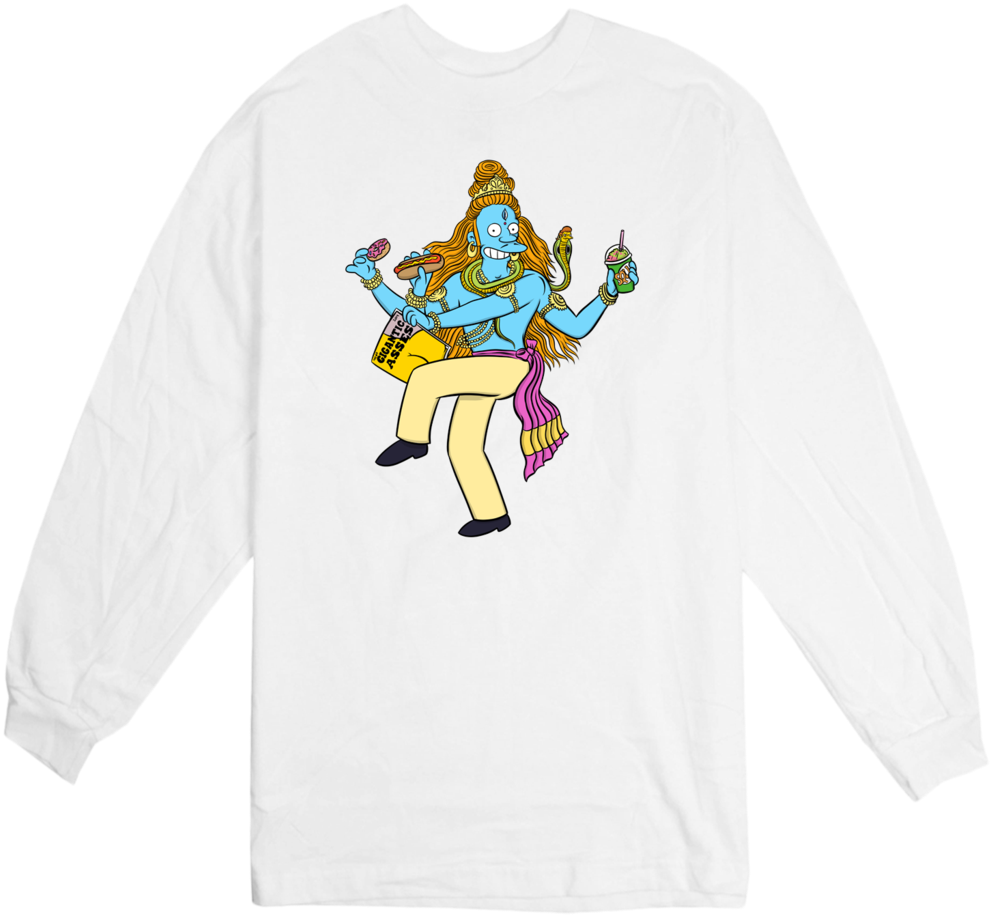 'apu Shiva' L/s T Shirt - Shirt (1024x1024), Png Download