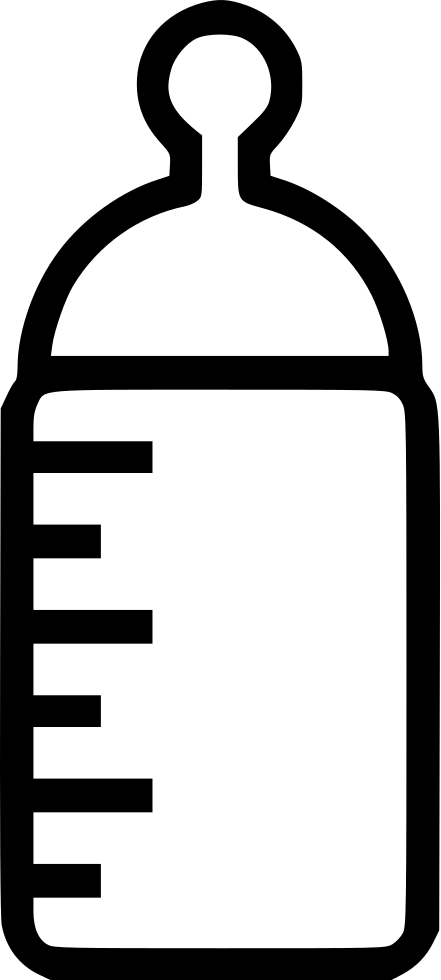 Bottle Baby Milk Infant Toddler (441x980), Png Download