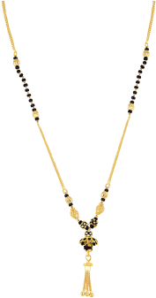 Trishna Gold Filigri Work Pendant Mangalsutra Women - Necklace (375x375), Png Download