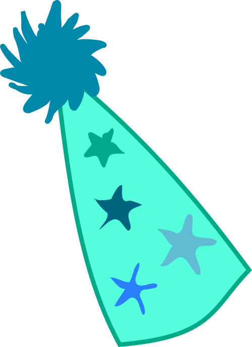 Download File Birthday-cap - Party Hat (500x688), Png Download