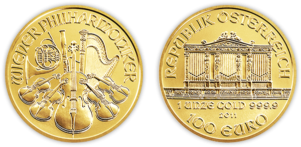 Vienna Philharmonic Gold Coin - Peseta Rey Juan Carlos (600x300), Png Download