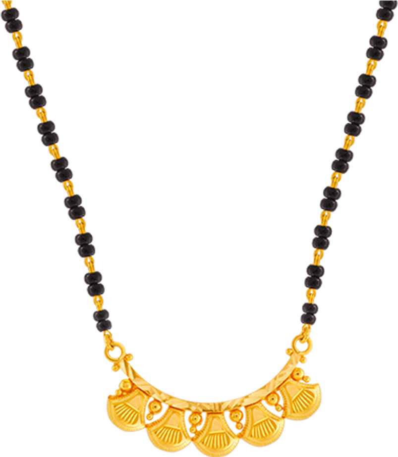 22k Yellow Gold Mangalsutra - Gold Mangalsutra (1000x1000), Png Download