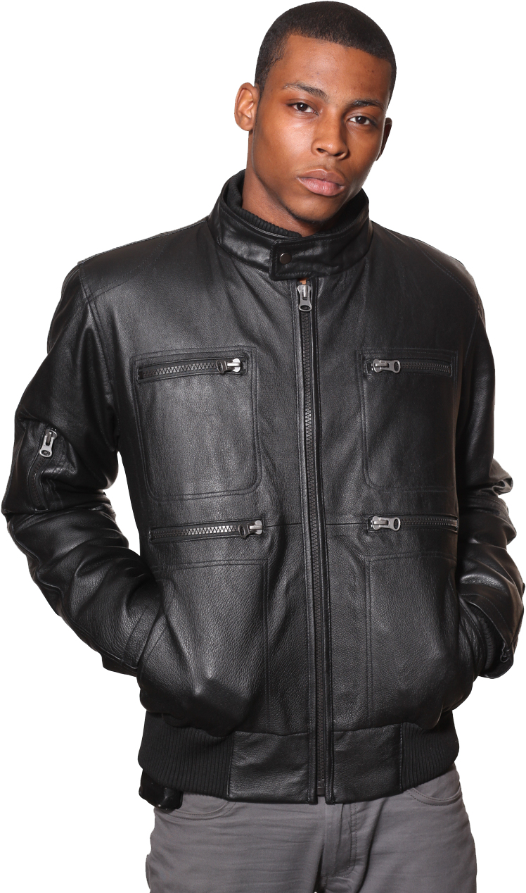 Leather Jacket (853x1280), Png Download
