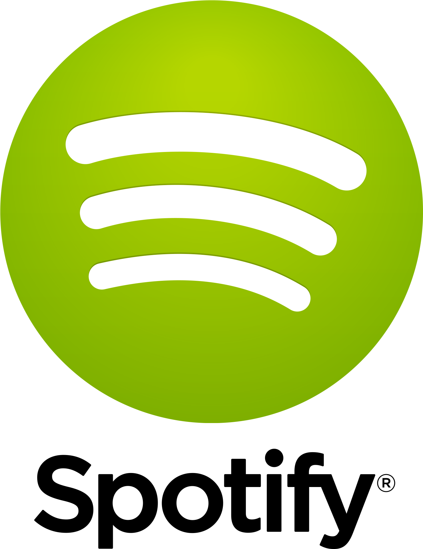 Spotify Logo Transparent Spotify Logo Primary Vertical - Logo Spotify (1490x1931), Png Download