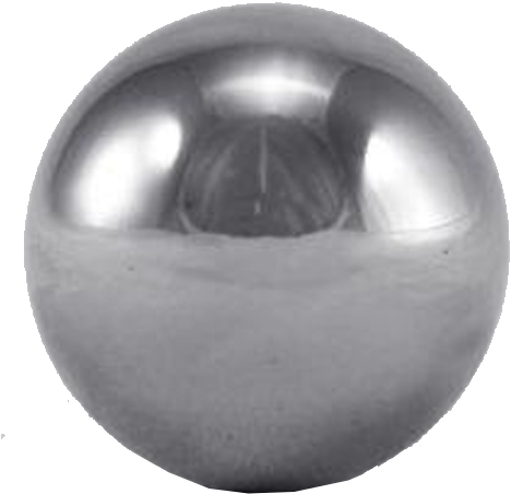 1 1/2" Solid Stainless Steel Ball Mm201w - Metal Steel Ball Png (600x600), Png Download