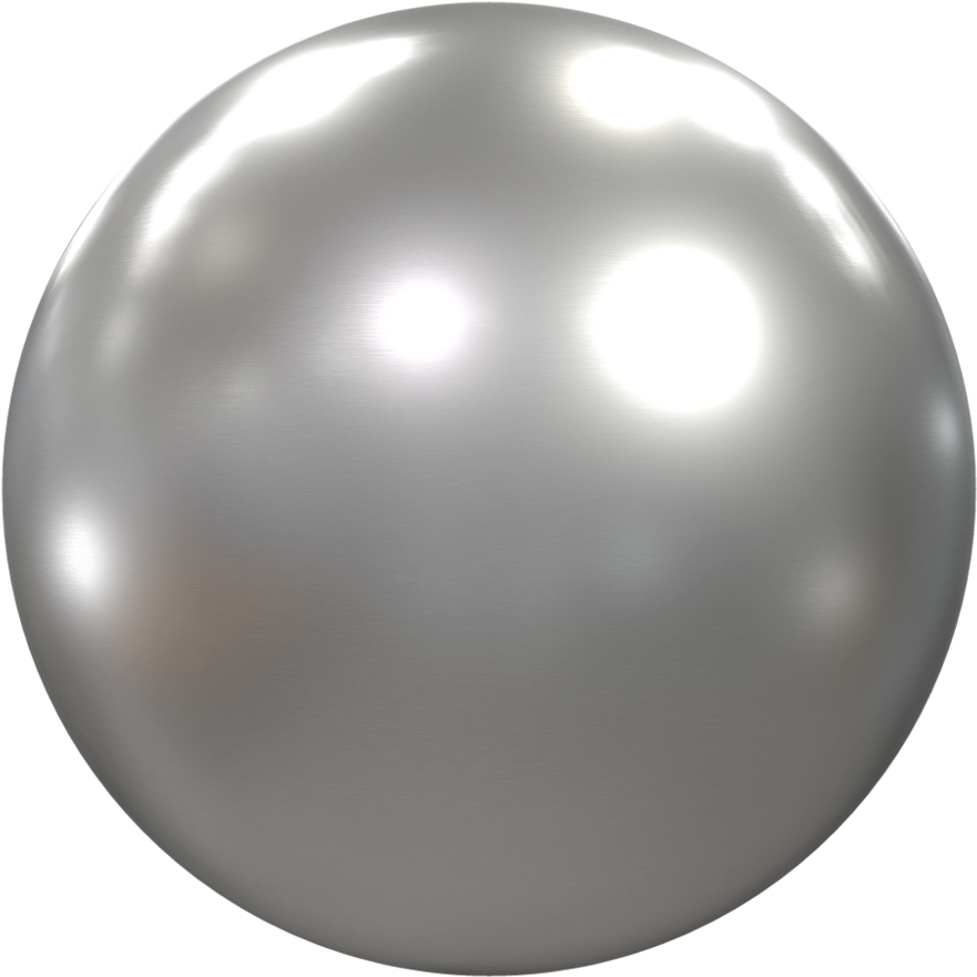 Metalsilverbrushed002 Sphere (1000x1000), Png Download