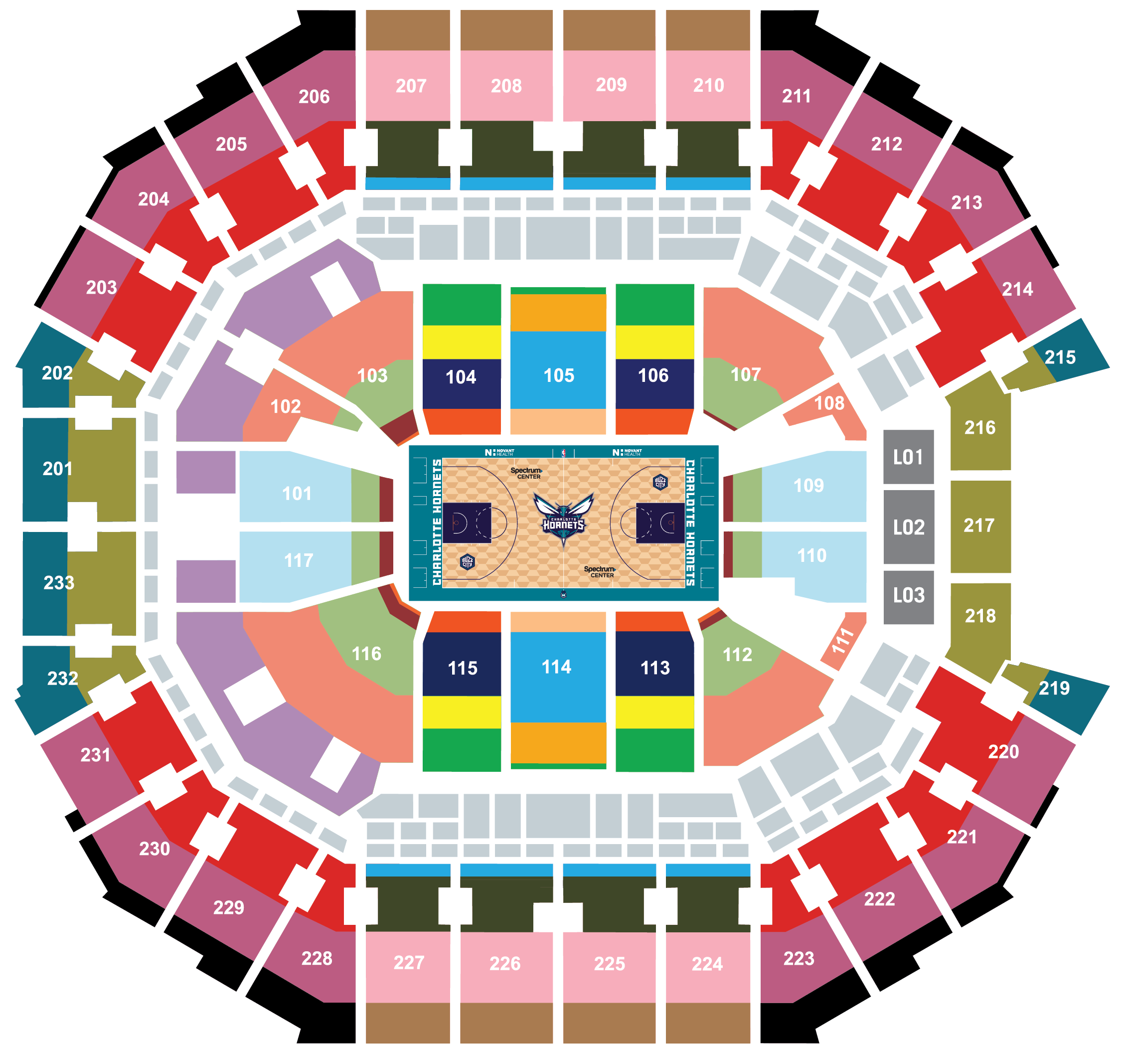 Download Pick 12 Pdf - Time Warner Cable Arena Seating (2448x2550), Png Download