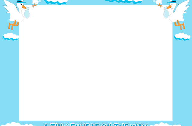 Tag For Baby Boy Border Design (640x420), Png Download