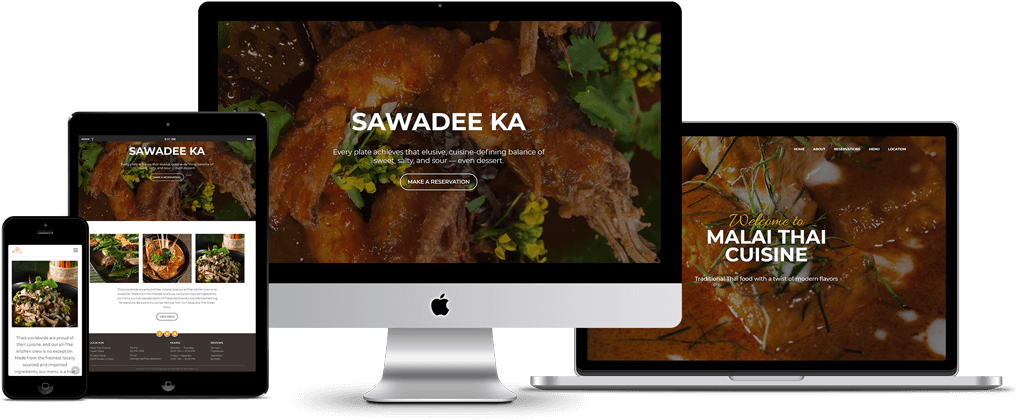 Malai Thai - Web Design (1065x464), Png Download
